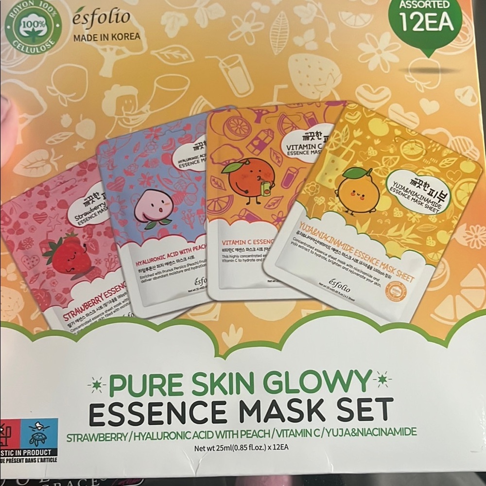 Pure Skin Glowy Essence Mask Set - Assorted Colors